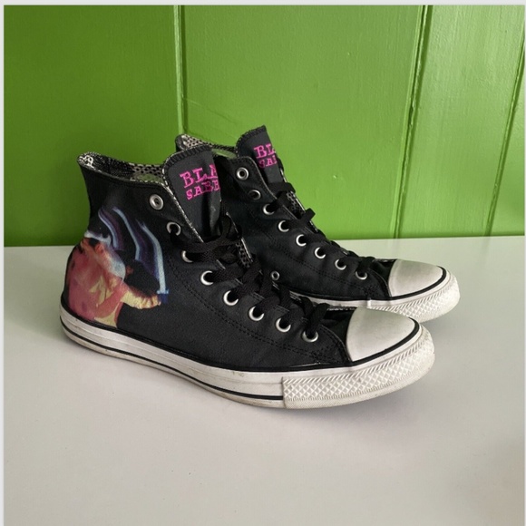 Converse X Black Sabbath Paranoid ozzy HI TOP shoes sneakers chuck Mens size 10